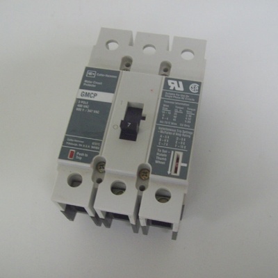 CUTLER HAMMER GMCP 3 POLE 480VAC 7A CIRCUIT BREAKER  FREE SH
