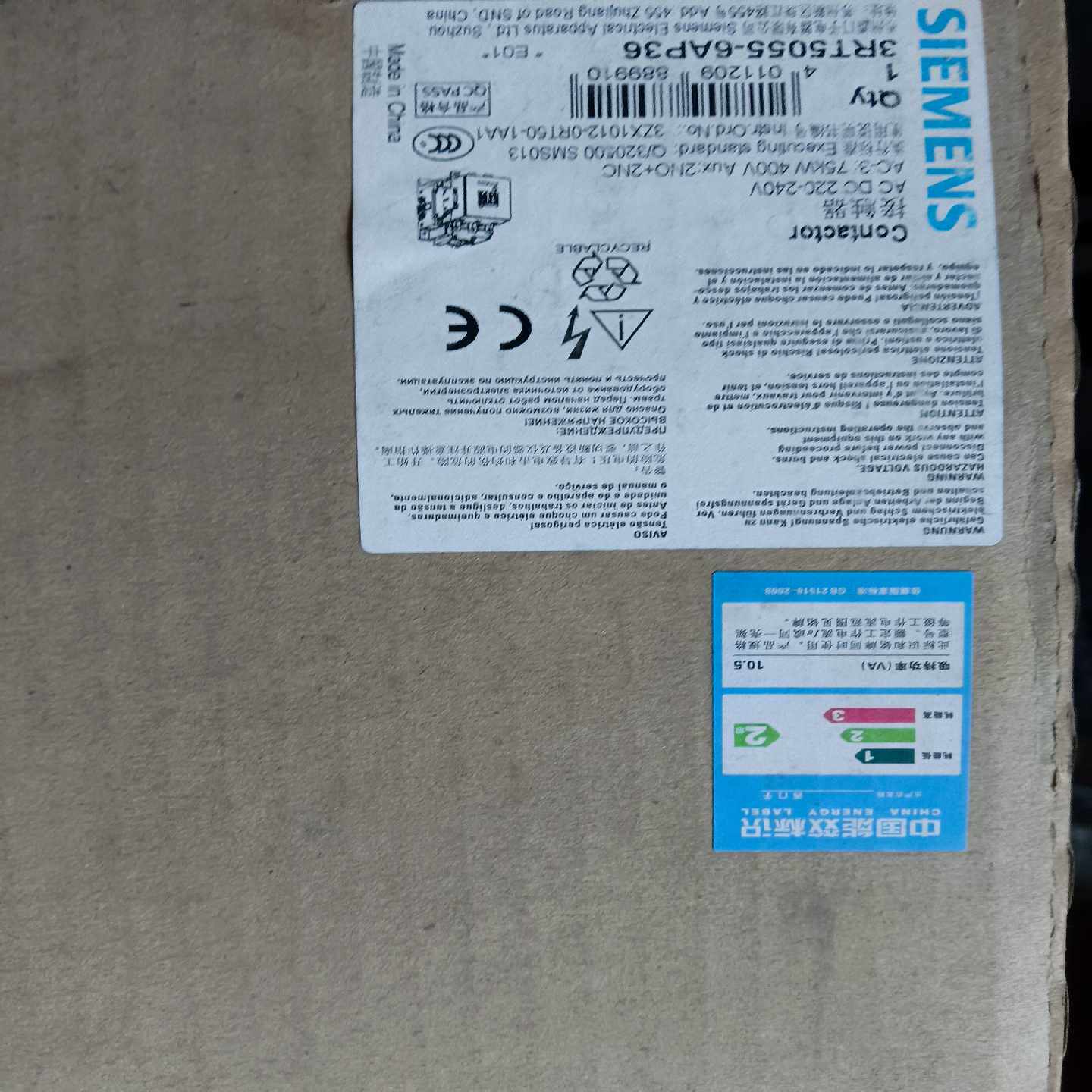 交流接触器3RT5055-6AP36220-240Va询价