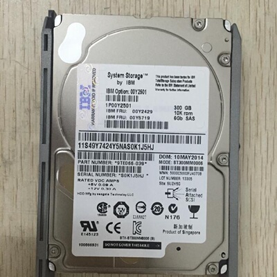 配件00Y242900Y2501300G10KSAS2.5V3500V3700储存硬碟议价