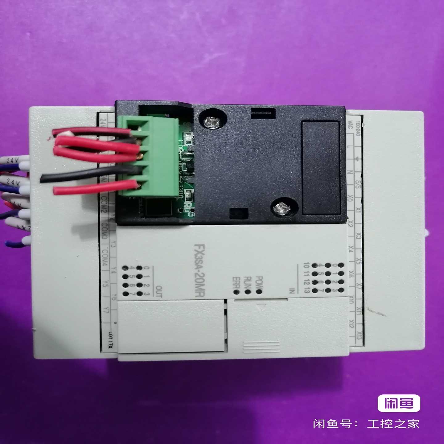 三菱PLCFX3SA-20MR-CM拆机现货，功能完好--议价商品