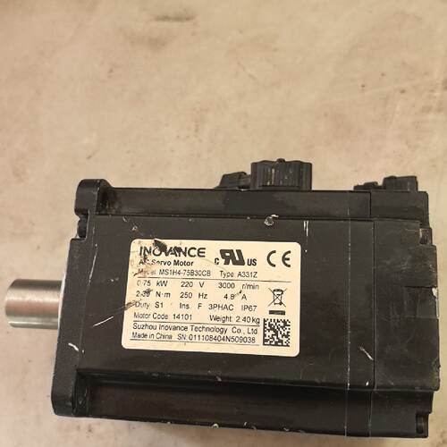 汇川750W伺服电机，型号MS1H4-75B30CB-A33-议价