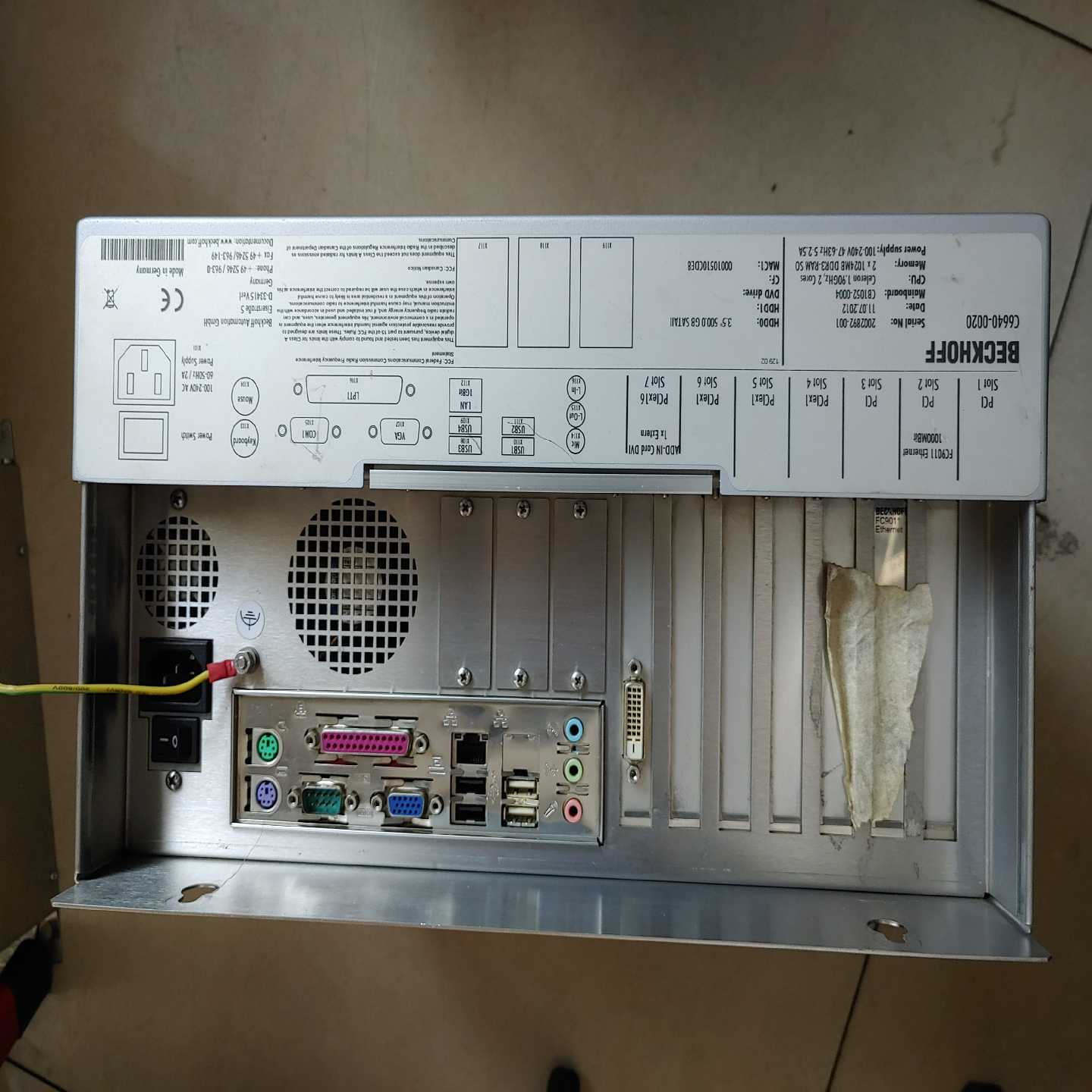 BECKHOFF倍福主机C6640-0020,CP6902-~询价