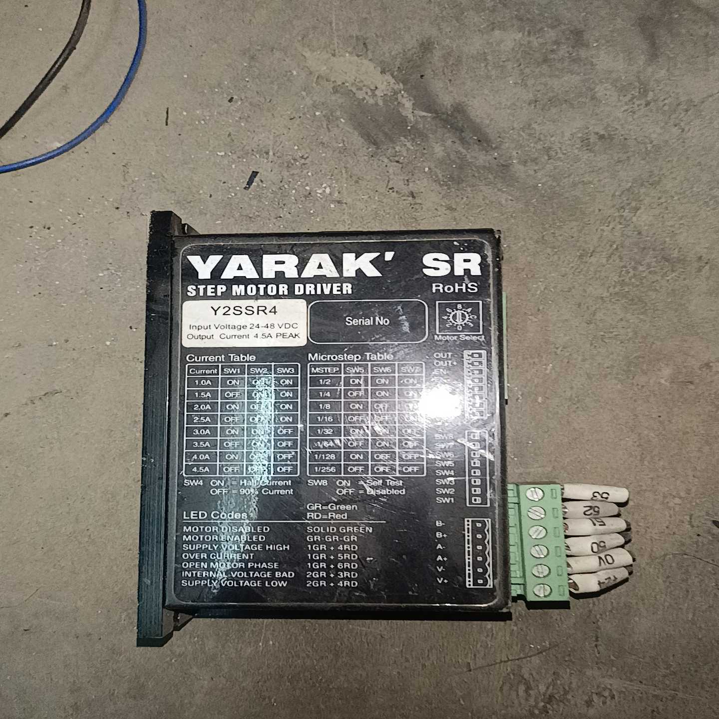 YARAK57两相步进电机驱动器Y2SSR4，下来的询价
