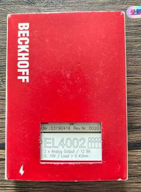 全新原装正品BECKHOFF倍福EL4002模块实物--议价商品