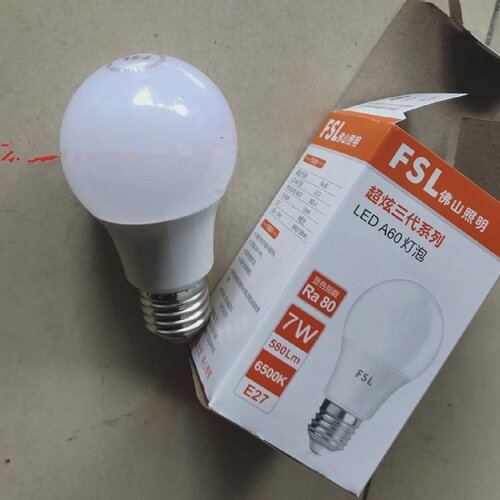 FSLBPZ580-865A60LED7W灯泡球泡BPZ580-8307W3000K6500K灯泡