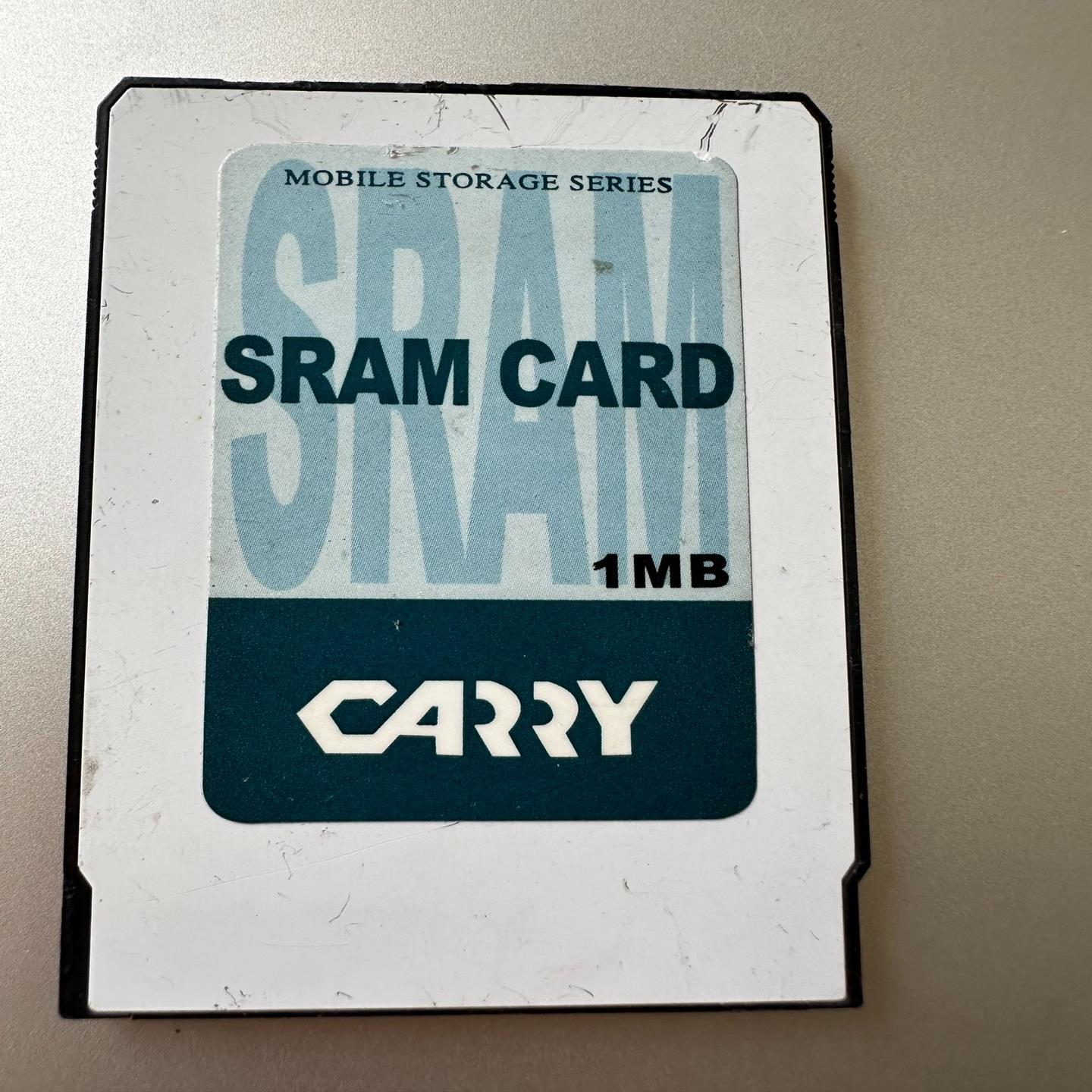 询价SRAM卡1MBPCMCIACard
