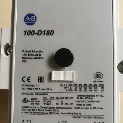 配件AB交流接触器100D180D11100D180A11100D180110V220V议价