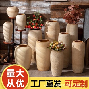 饰摆件插假花枝 景德镇复古怀旧纯北欧大号花瓶创意客厅简约家居装