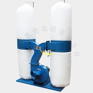 MF9075双筒木工布袋吸尘器木工吸尘器布袋除尘器木屑粉尘吸尘设备