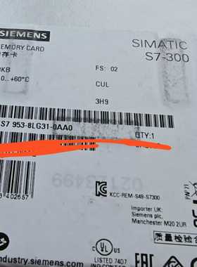 西门子SIMATICS7-300储存卡，型号6ES795--议价商品