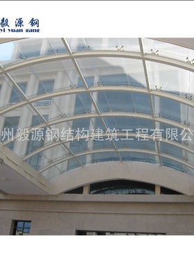 广东厂家钢结构雨棚门头玻璃雨棚户外遮阳停车棚设计来图报价安装