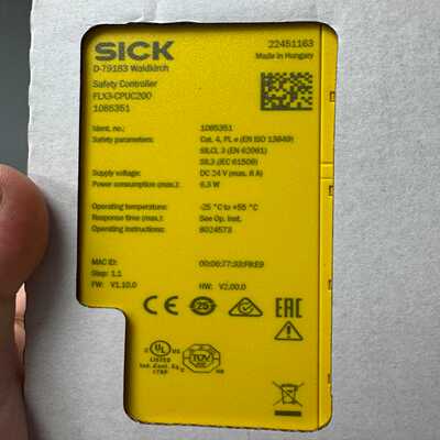 询价全新SICK西克安全控制器FLX3-CPUC200，型号10