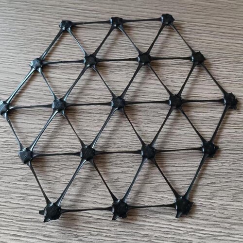双向土工格栅塑料复合钢塑自粘式玻纤涤纶单向三向格栅路基沥青层