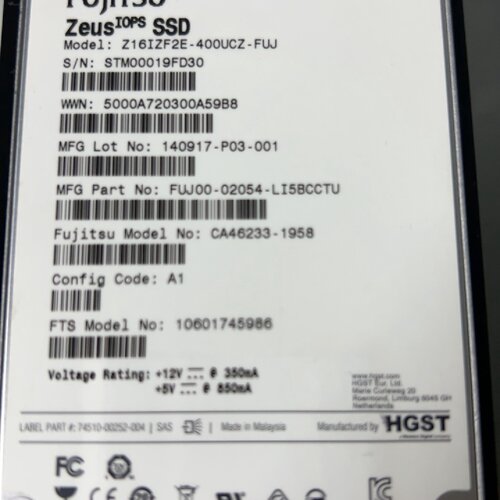 寻》》Zeus IOPS SSD 400G 2.5 SAS Z16