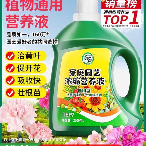 营养液植物通用型花肥发财树富贵竹绿萝水培盆栽家用花卉养花肥料