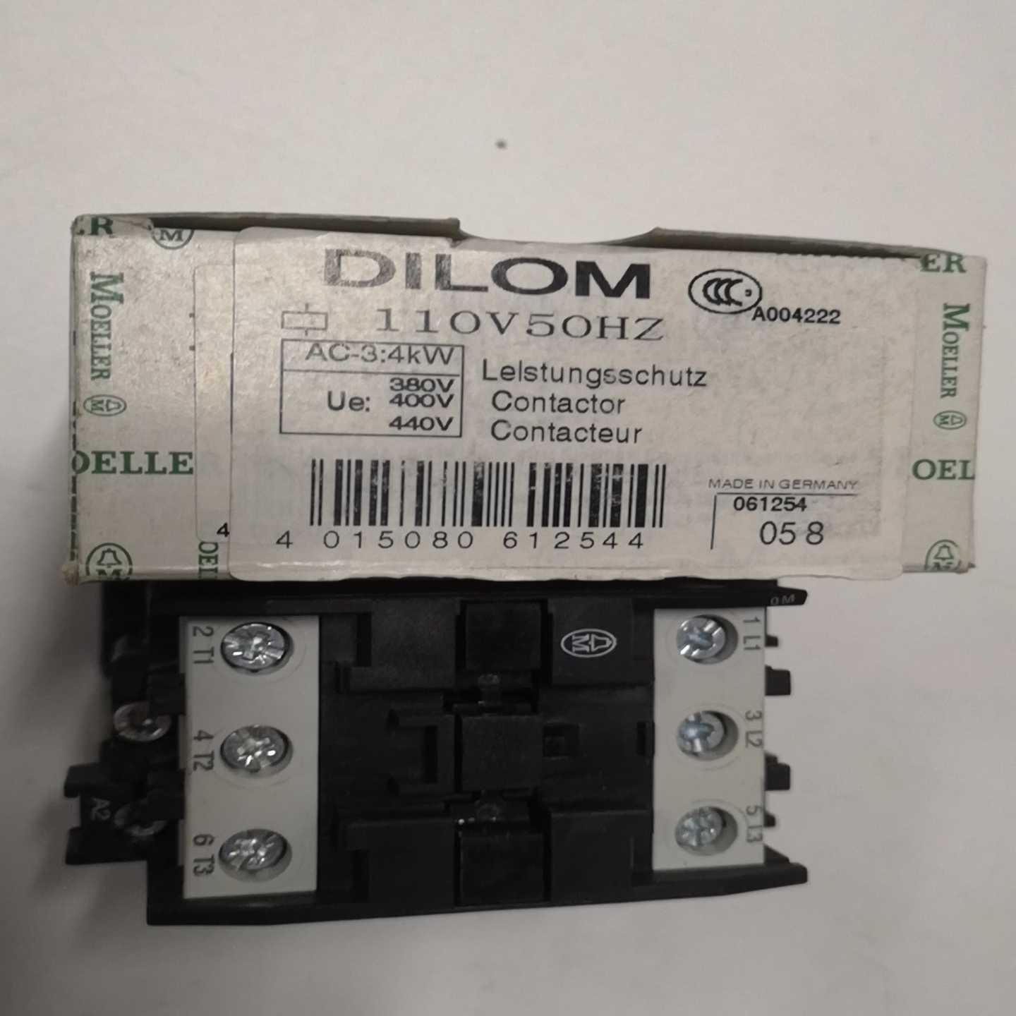 【议价】DIL0M接触器，线圈电压：交流110V，德国穆勒适用