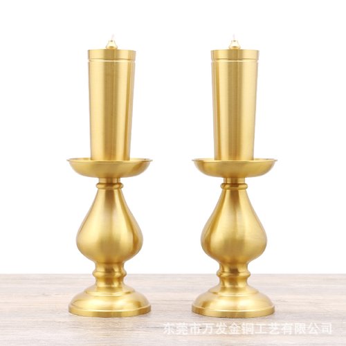 Brass Supply Buddha Oil Lamp Factory Wholesale Guanyin Simul
