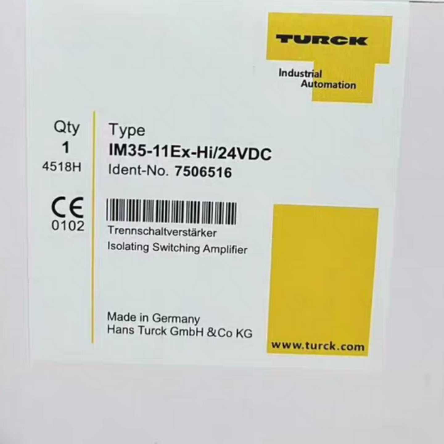 全新德国进口图尔克隔离放大器IM35-11Ex-Hi/24V