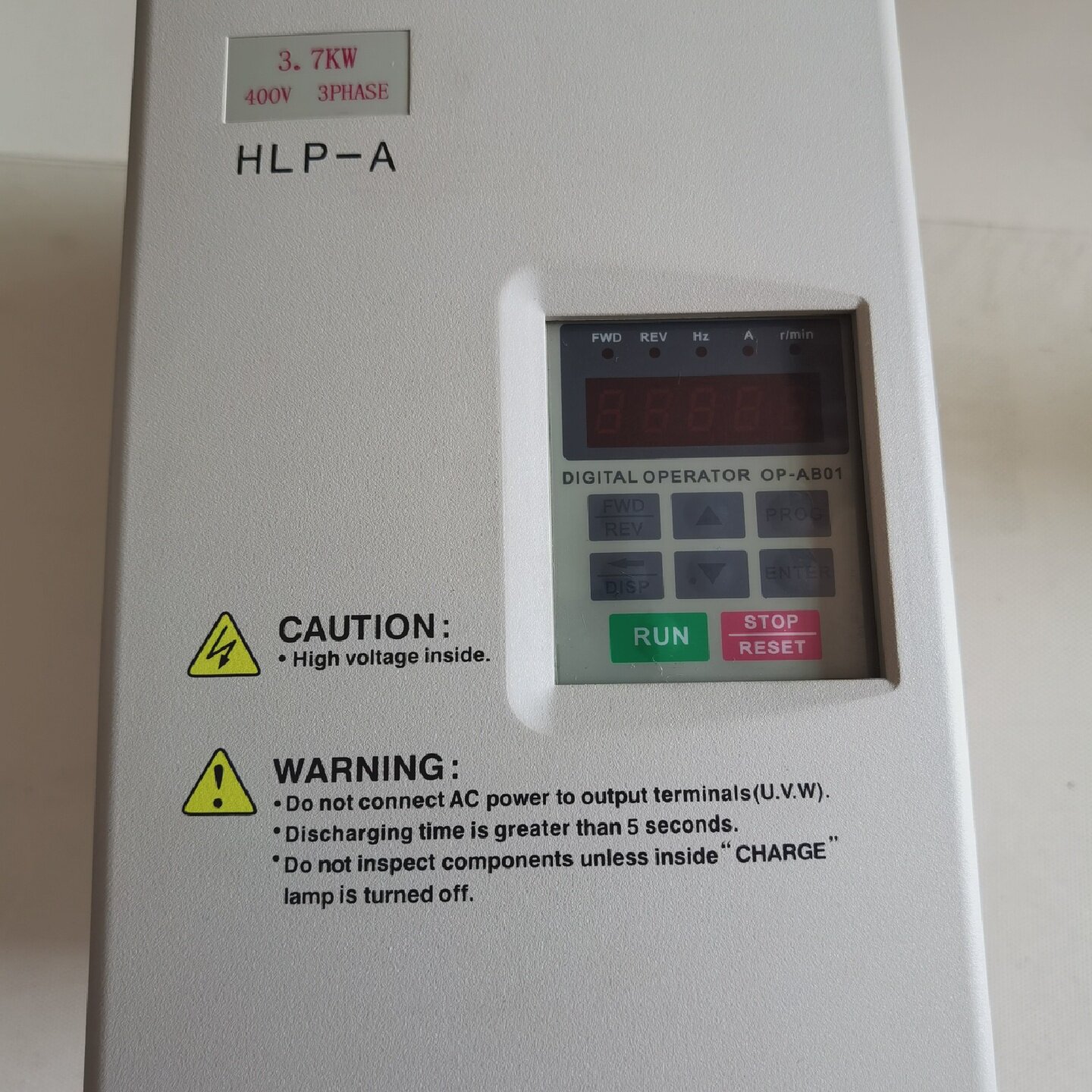 HOLIP海利普变频器，HLP-A 03D743B  3.7询价