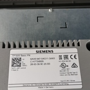 询价 型号6AV6 TP1500 PN触摸屏 Basic