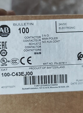 议价New Ab Rockwell Contactor 100C43ej00适用