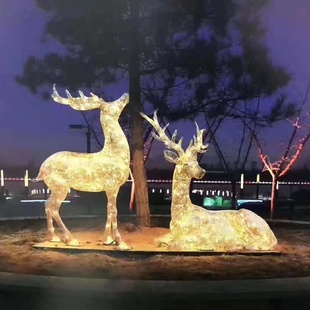 式 大型不锈钢雕塑厂家多种款 户外发光镜面月亮水景不锈钢景观雕塑