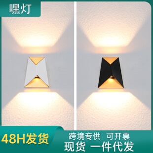 LED防水室外门口家用壁灯别墅阳台过道灯现代简约户外楼梯照明灯
