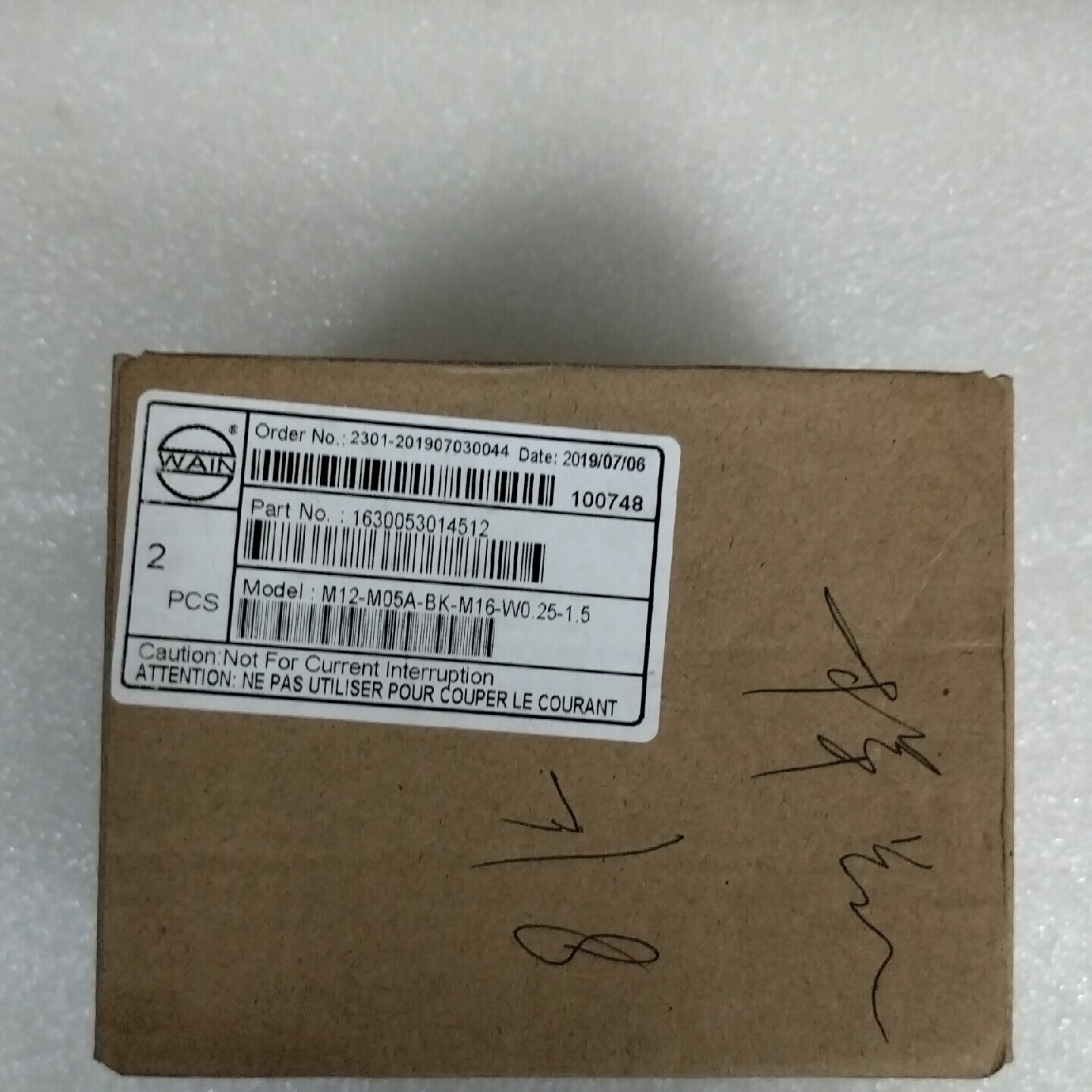 WAIN连接器M12M05ABKM16W0.25-询图片