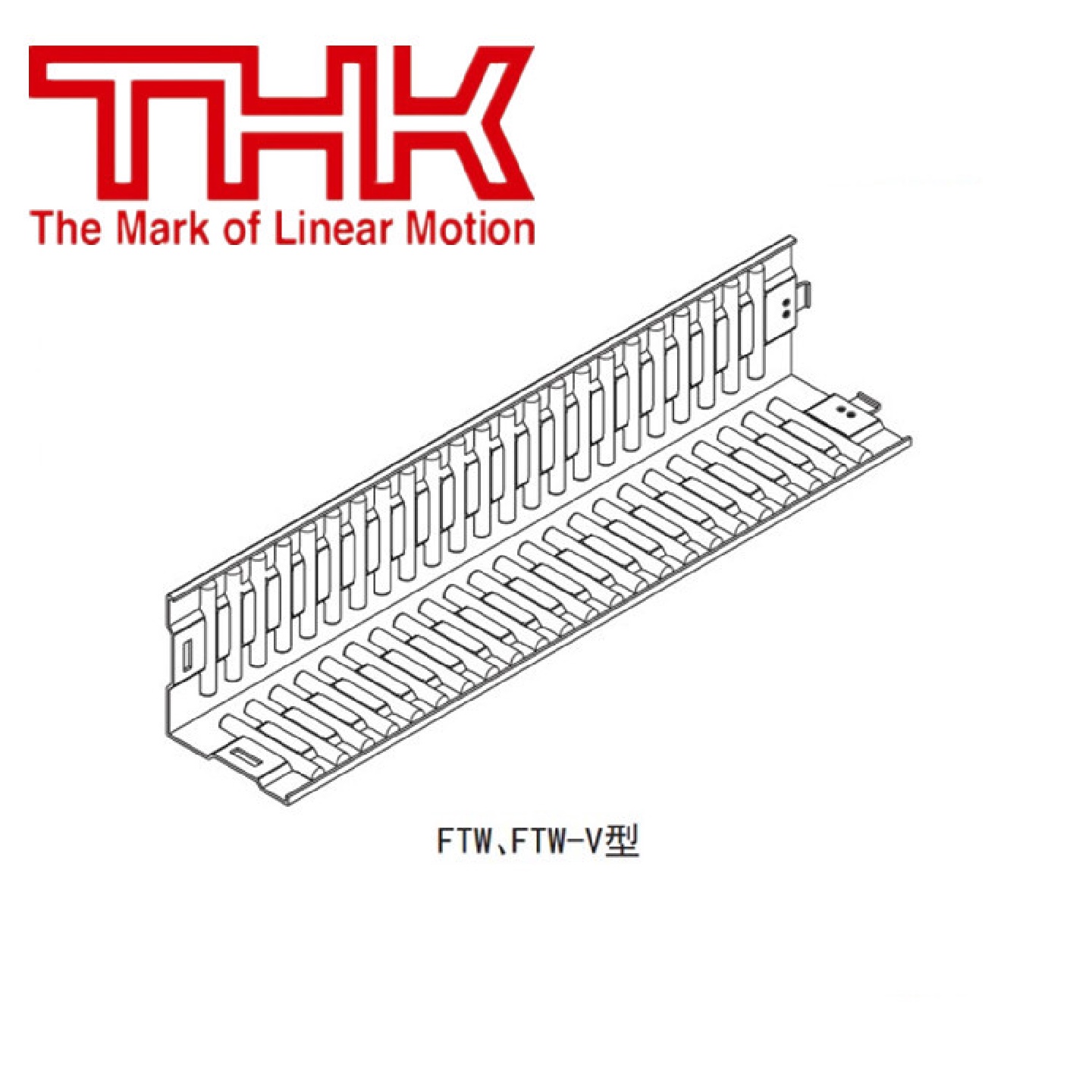 THK平面板式滚柱链FT4030-150FT4035-150FT4026V-150滑块导轨