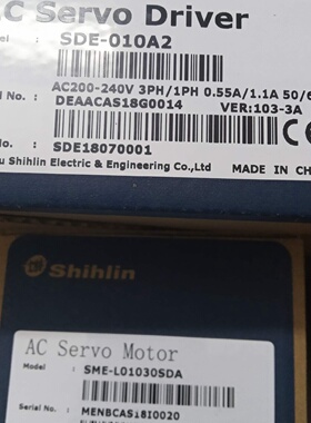 议价士林SME-L01030SDA/L02030SCB伺服驱动器SDE-010A2 020A2电机