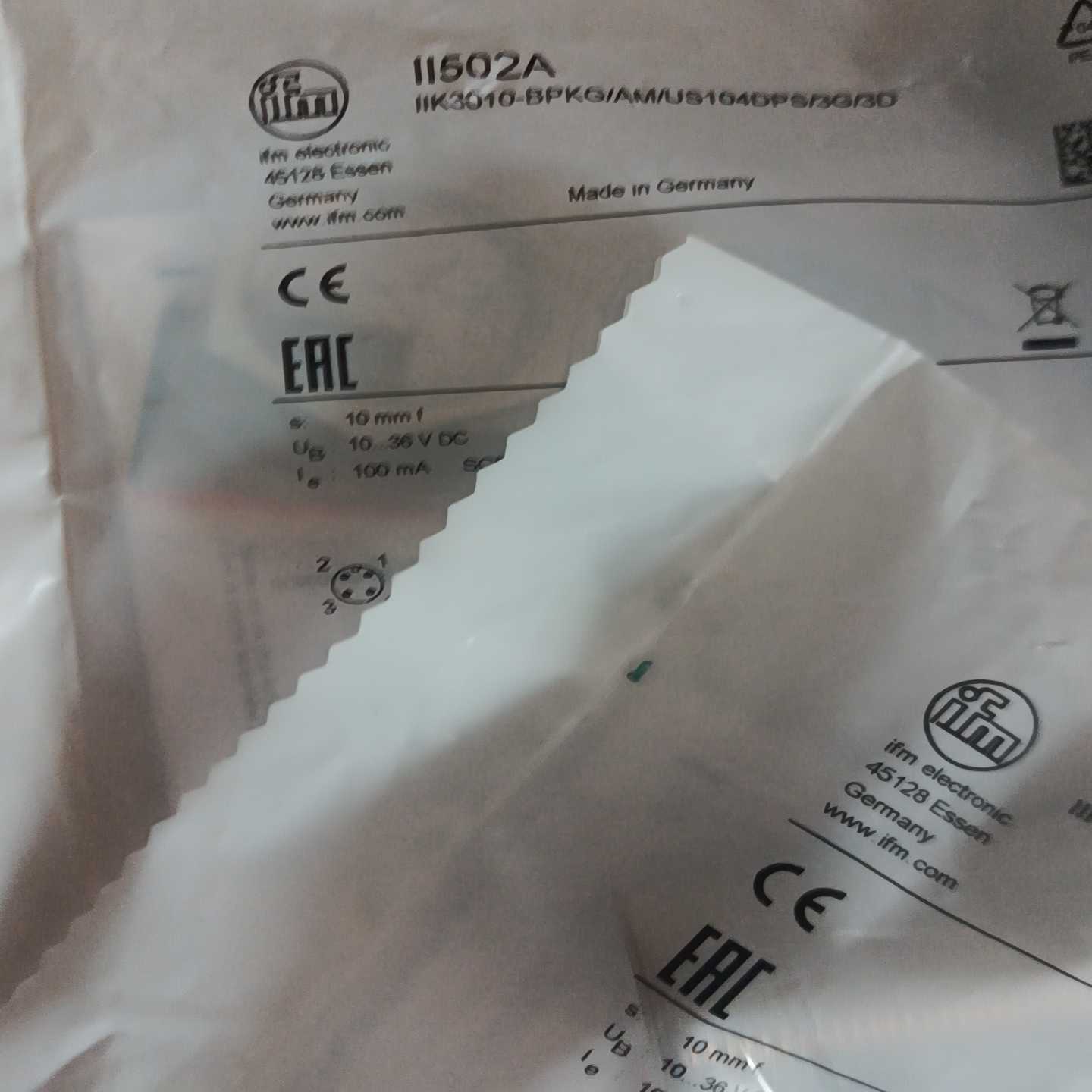 易福门防爆传感器II502A，，如图所见所得，要的私询价