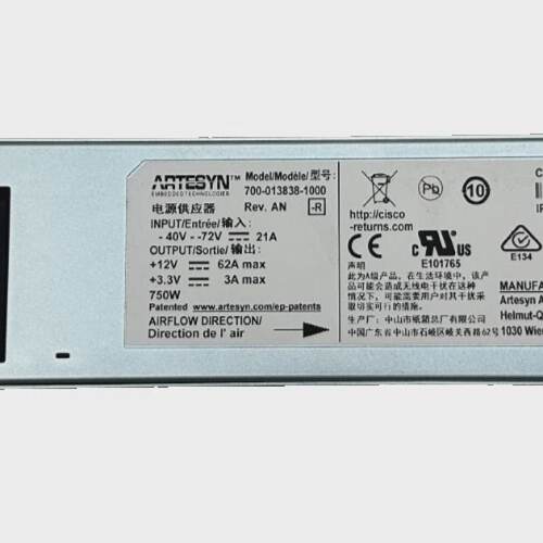 ARTESYN 7000138381000 A9K750WDC V03 341043502 750W POWER SUP