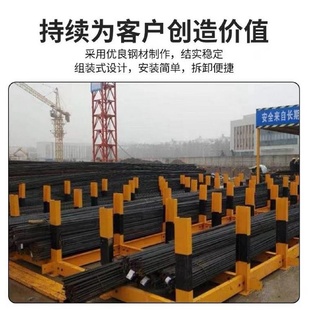 临时建筑工地钢筋笼堆放架材料摆放平台钢筋笼支架堆放笼存放架