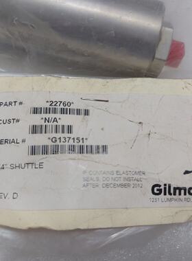 Gilmore 22760 14 Shuttle Rev D G137150 Pat 4793950