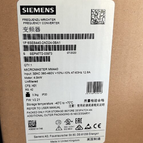 【询价】6SE6440-2AD24-0BA1MM440 变