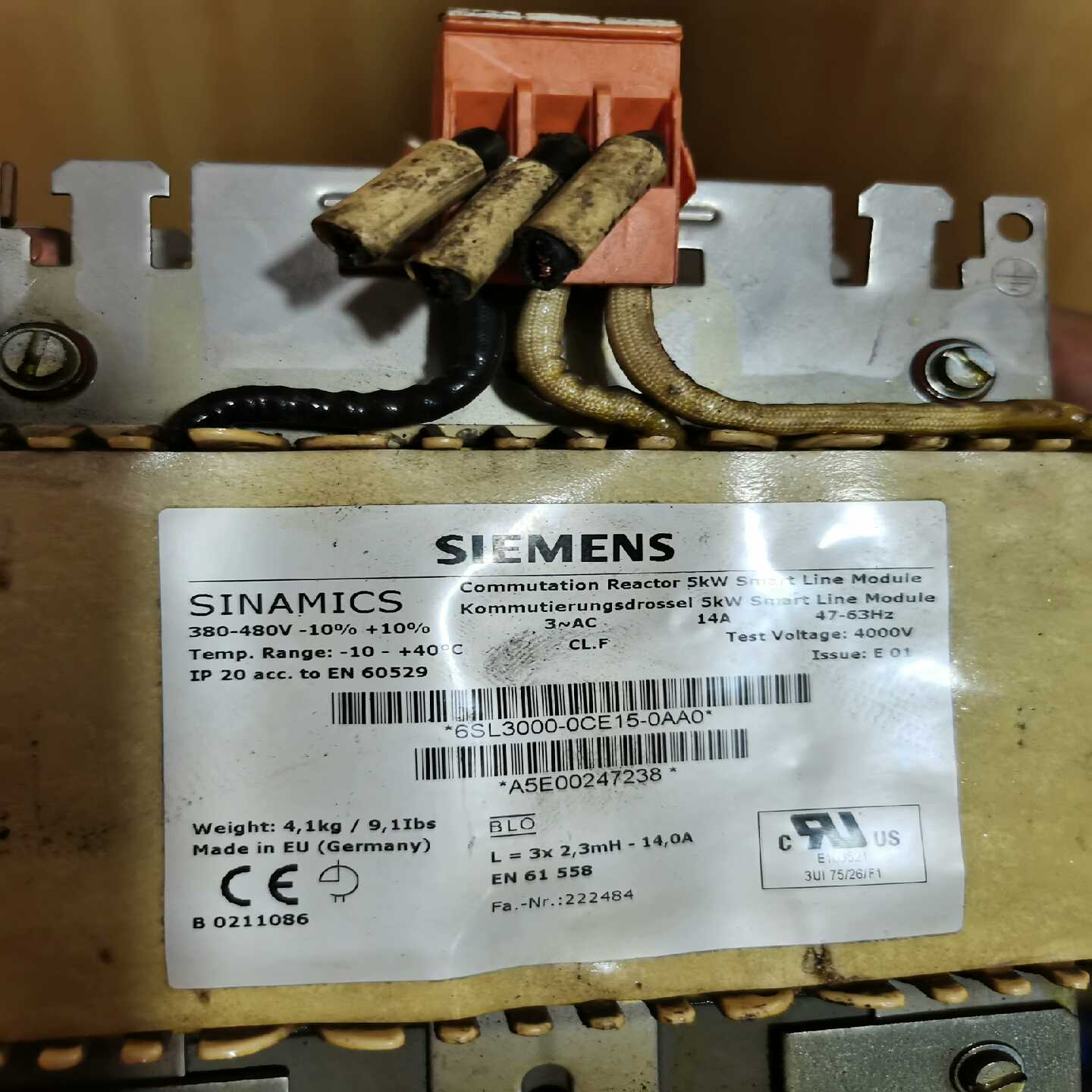 电抗器6SL3000-0CE15-0AA0功能正常询价