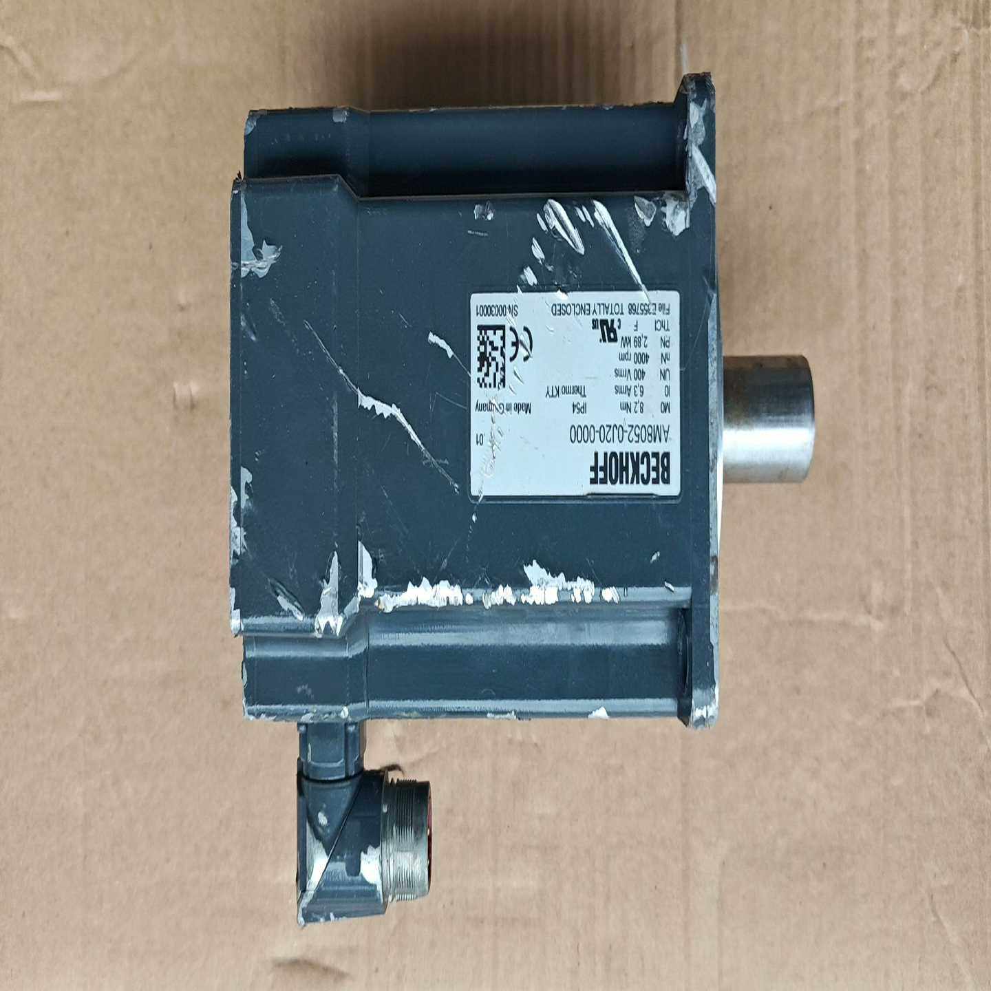 议价倍福AM8052-0J20-0000伺服电机，原装拆机，功能