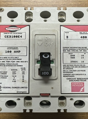 HORIZON/FEDRALPIONEERCE3100E43P100A480VAC250VDC**USED