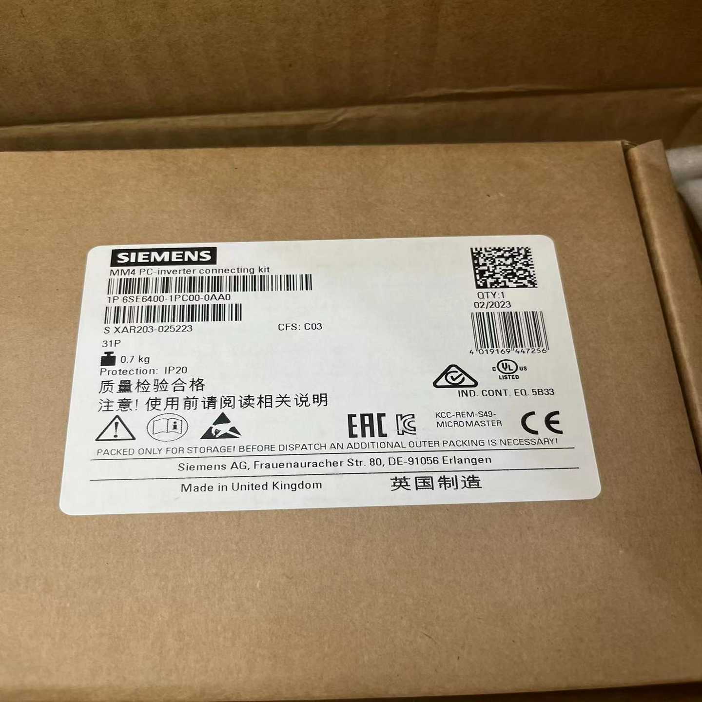 6SE6400-1PC00-0AA0~询价