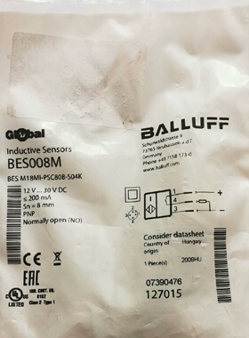 议价BES008M巴鲁夫接近开关BESM18MIPSC80B