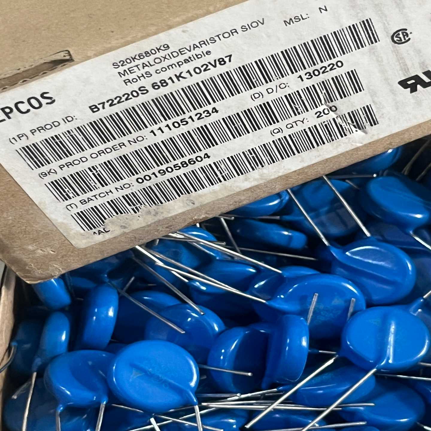 议价原装S20K68020mmB72220S0681K10