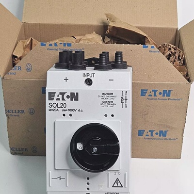 EATON SOL204MC3 DC SwitchDisconnect 20A 4Strings MC3 120914