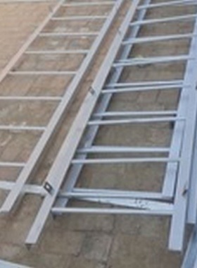 玻璃钢拉挤槽钢斜爬梯FRP复合纤维建筑防腐绝缘过桥平台护栏楼梯