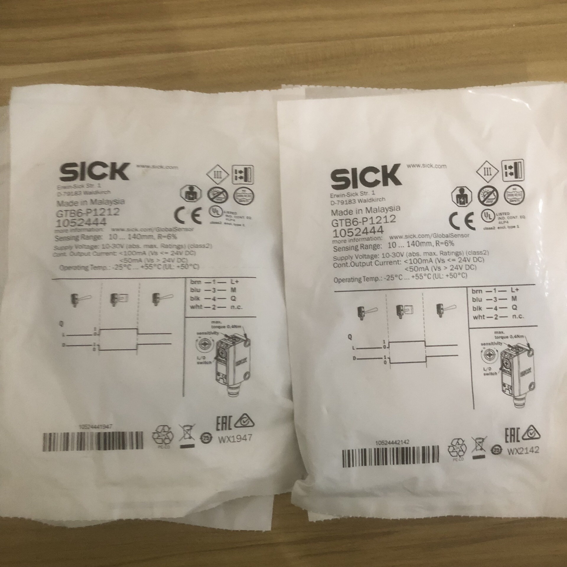 全新德国SICK西克GTB6-P1212货号1052444实