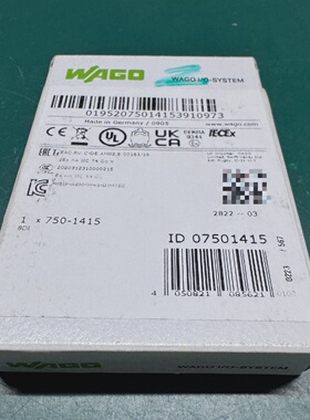 溢价-7501415WAGO万可模块