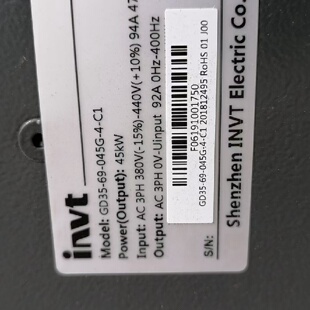 英威腾GD35变频器gd3569045g45kw变频器 询