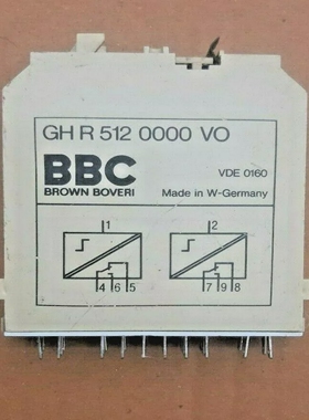 BBC棕色BOVERIGHR5120000VO输模块继电器VDE0160