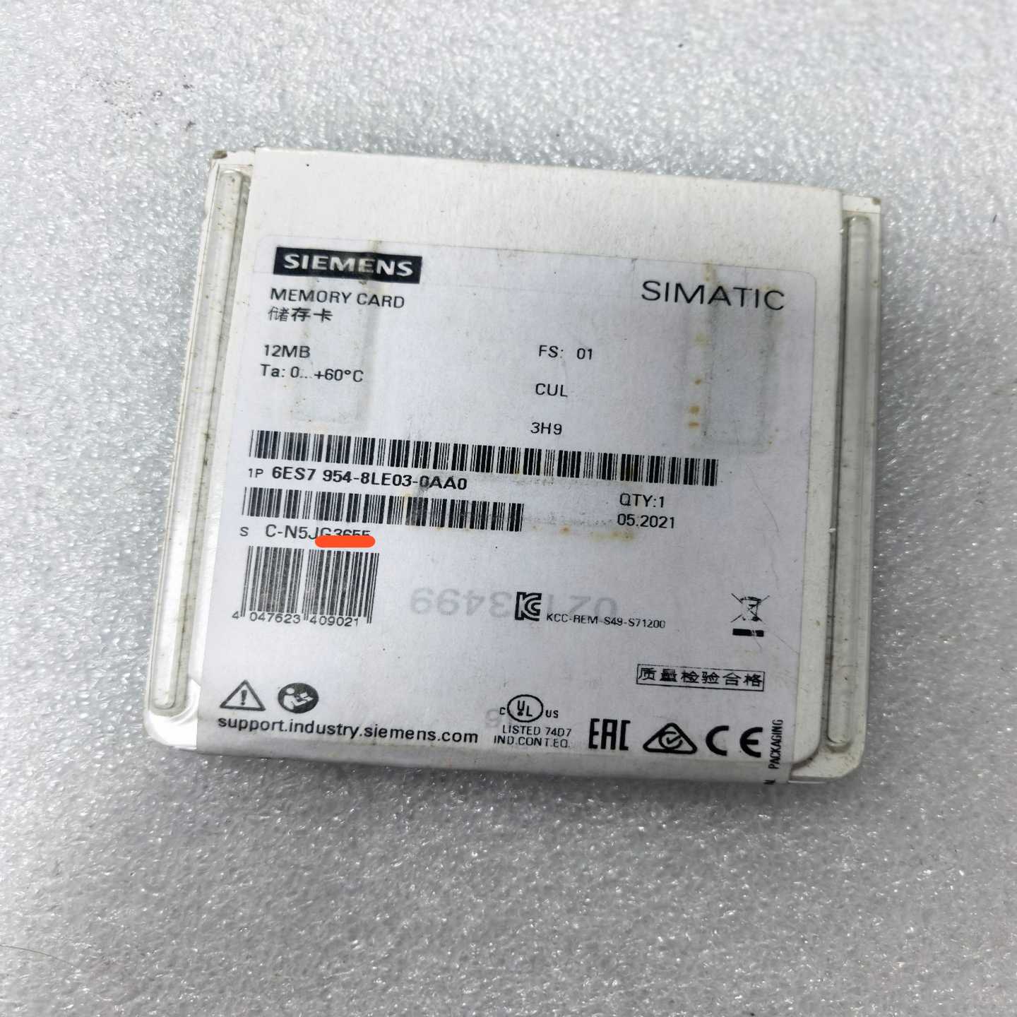 6ES7954-8LE03-0AA0西门子21年2只S