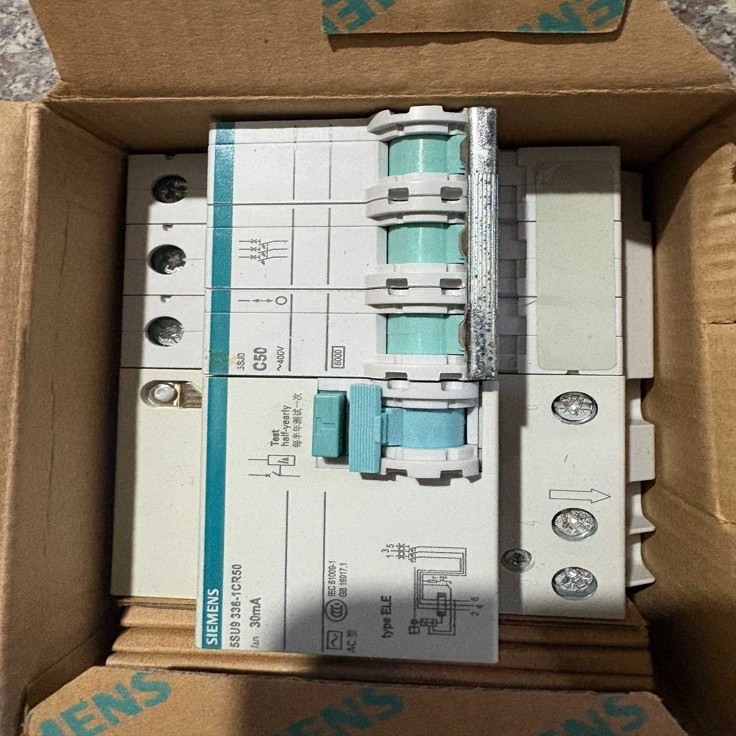 3P50A漏电保护器5SU9336-1CR50剩余电询价