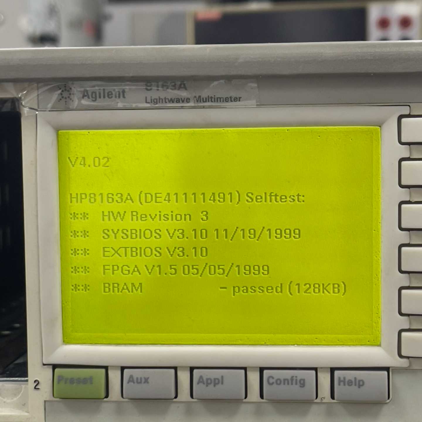 出售二手安捷b伦Agilent8163B光波万用表光功率计